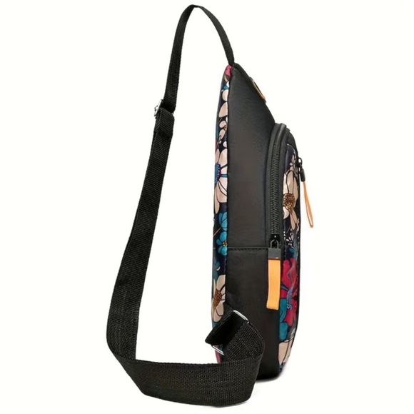 New Floral Colorblock Backpack Crossbody Shoulder Sling Bag NWT - Picture 6 of 16